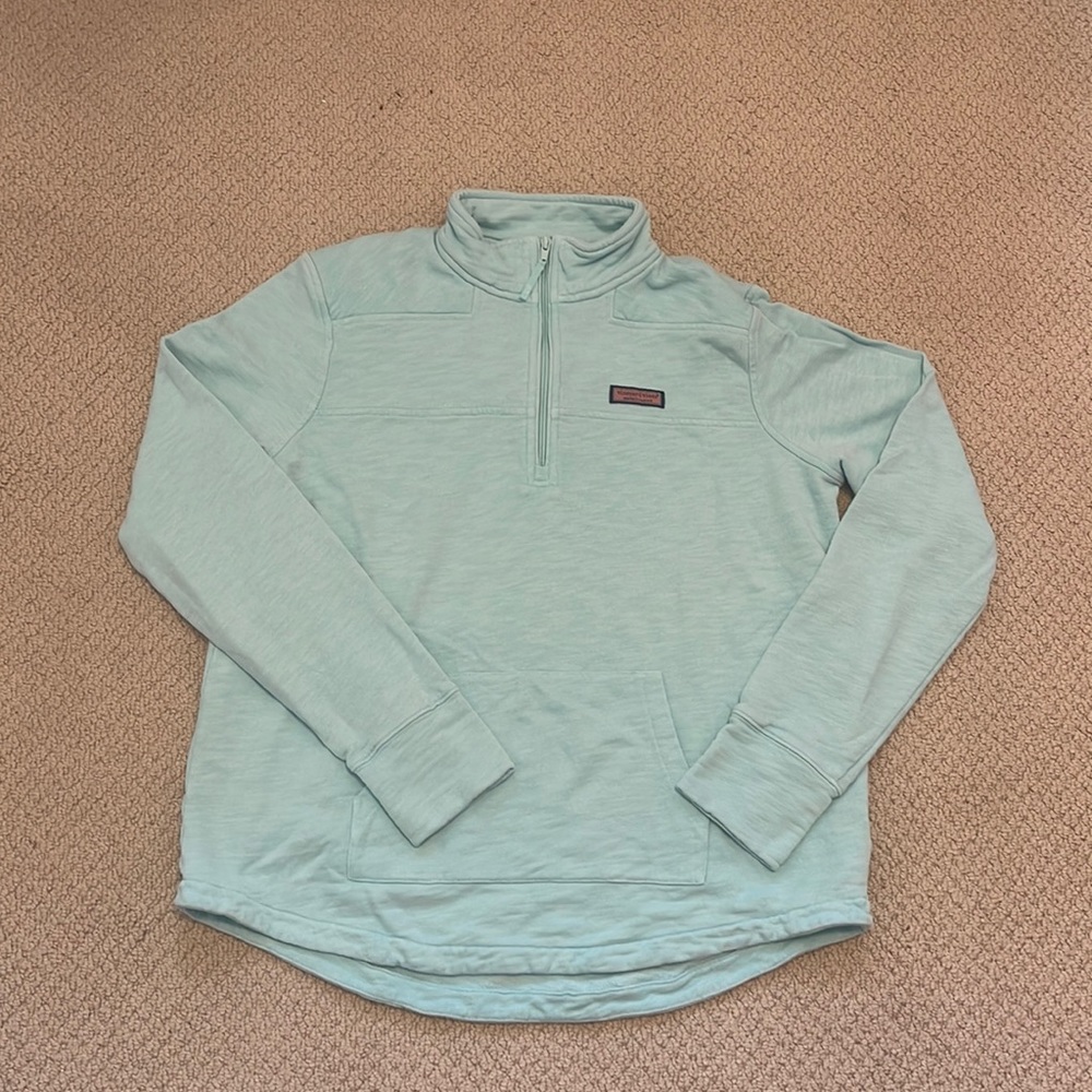 Vineyard Vines Aqua Quarter Zip